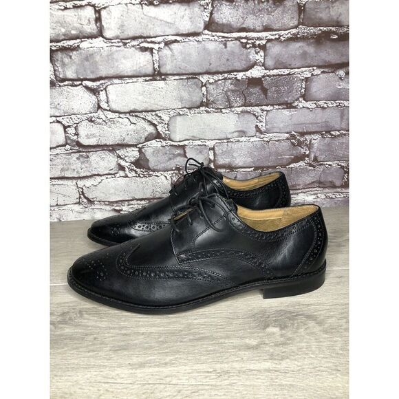 Florsheim Black Leather Wingtip Lace Up Dress Shoes Men Sz 12D US/45EU main image 16